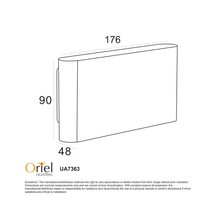 WASH 2X6W OUTDOOR WALL LIGHT WHITE UA7363WH