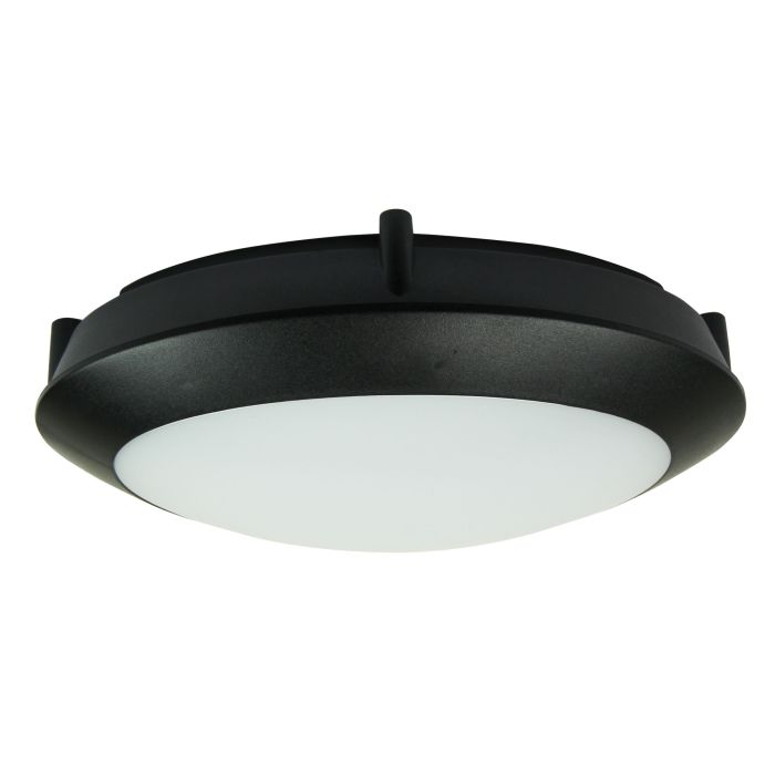 DURO.20 Black LED IP65 Double Insulated Bulkhead - UA7801BK