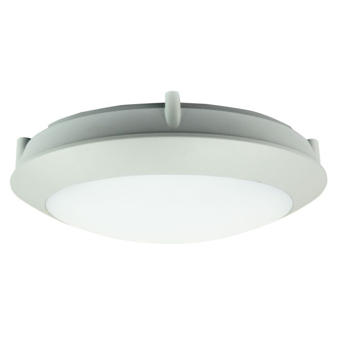 DURO.20 Grey LED IP65 Double Insulated Bulkhead - UA7801GY