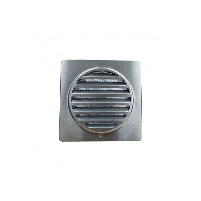 150mm Square Stainless Steel External Wall Vent V150BAL40W