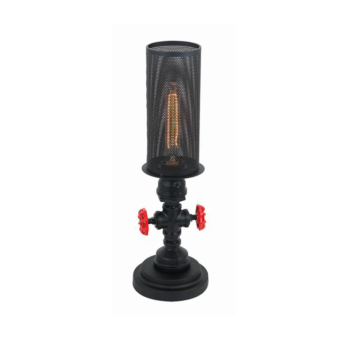 CLA LIGHTING VENETO SERIES TABLE LAMP 1*ES 60W BLK IRON D150mm x 480mm VENETO-T1