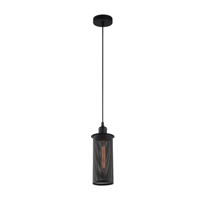 VENETO SERIES PENDENT 1*ES 60W BLK IRON VENETO1BK Cla Lighting