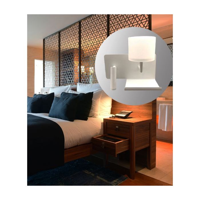 WALL INTERNAL S/M LED MATT WH 2 switch FR Glass  VIGOR CLA Lighting