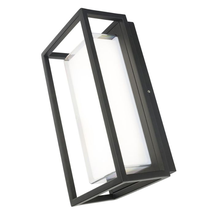 BOLTON LED RECTANGLE WALL LIGHT-BLACK - 19689/06