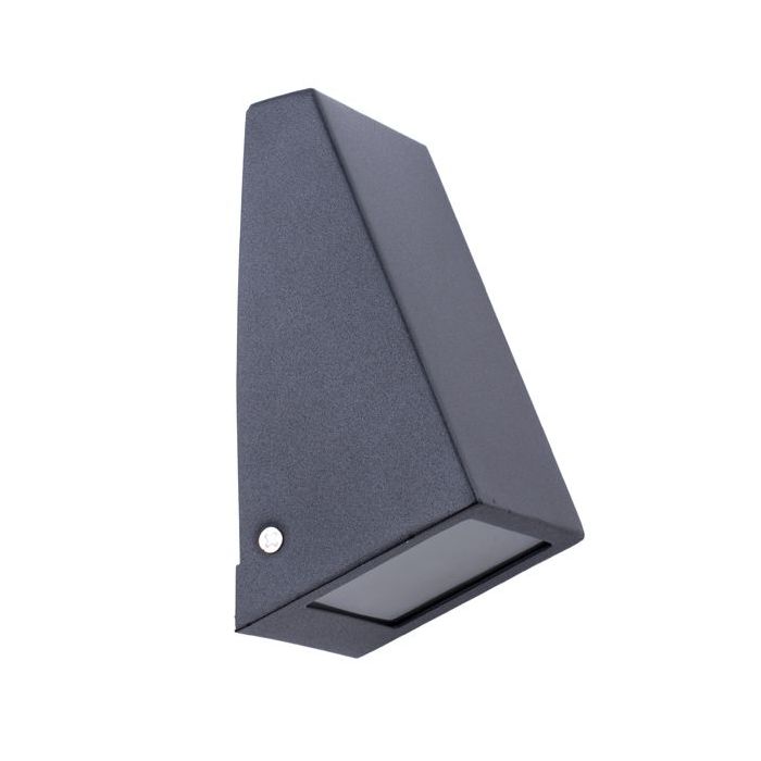 WALL GU10 S/M WEDGE SS316 powdecoated BLK WEDGEGBL CLA Lighting