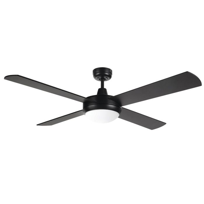 TEMPEST 52" CEILING FAN W/ LED LIGHT CCT LED B22 MATT BLACK - 20580/06