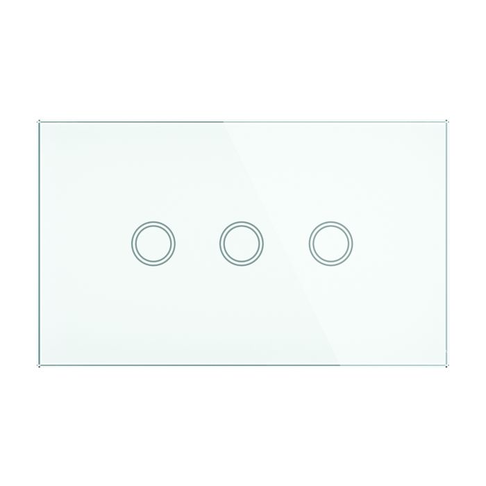 ELITE GLASS WALL SWITCH 3 GANG -20686/05