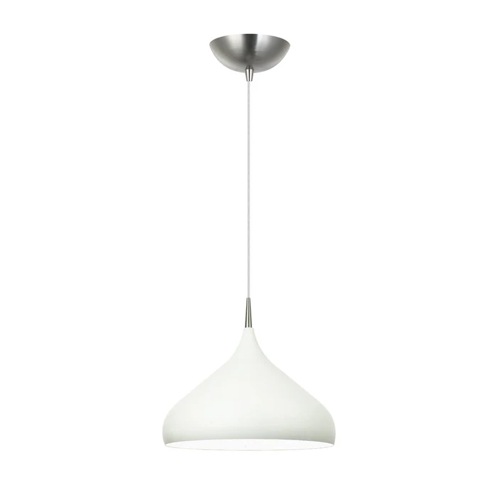 ZARA Matt White Modern Dome Shape Pendant Lights ZARA10A