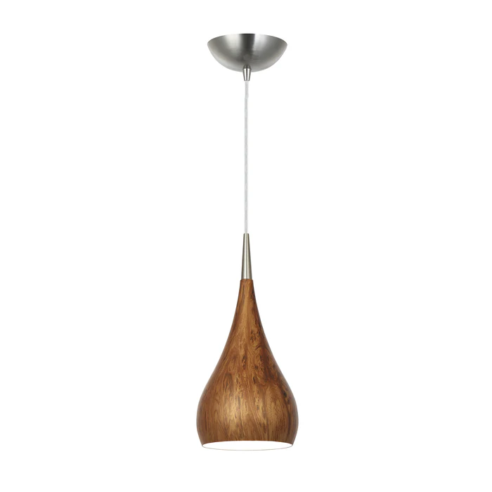 ZARA Burl Wood Modern Bell Shape Pendant Lights ZARA2A