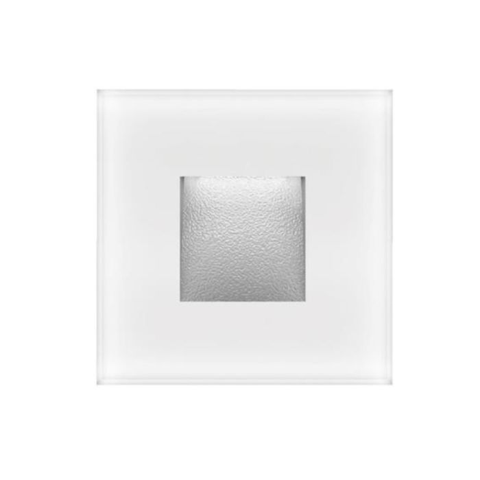 Zone 2W LED 240V Square Recessed Light / Warm White - 19720	