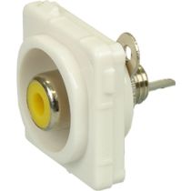 Digitek Recessed RCA Female to Solder Insert - Yellow