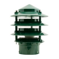 Three Tier Bollard Head Post Top Light Green - 10703	