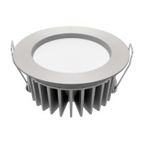 12W OPTICA LED DOWNLIGHT POLISHED ALUMINIUM WARM WHITE 3000K