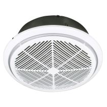 WHISPER SMALL 240MM EXHAUST FAN WITH DRAFT STOPPER WHITE