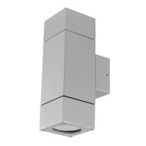 PRAIRIE Up/Down Exterior Wall Light Silver Brilliant