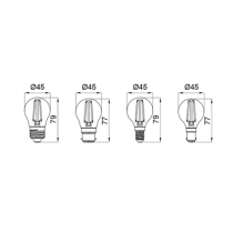 SupValue Fancy Round B22 Filament Globe- 132122A