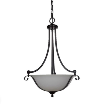 CARTER SINGLE 1 LIGHT CHROME PENDANT LARGE WITH OPAL SHADE 1000133, 