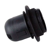 LAMPHOLDER - BLACK ES/E27 10mm ExtThread 