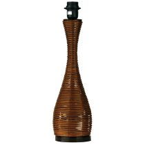 AKITA 46 BROWN WICKER LAMP BASE E27 