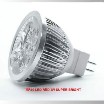 RED MR16 LED 4W 12V