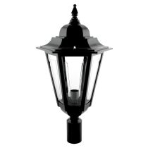 Turin Post Top Light Large Black - 15507