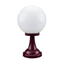 Siena 25cm Sphere Pillar Mount Light Burgundy - 15526	