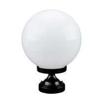 Siena 25cm Sphere CTC Pillar Mount Light Black - 15543