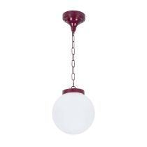 Siena 20cm Sphere Pendant Light Burgundy - 15550