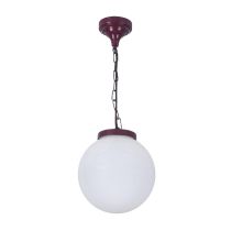 Siena 25cm Sphere Pendant Light Burgundy - 15556	