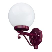 Siena 20cm Sphere Wall Light Burgundy - 15568	