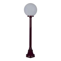 Siena 30cm Sphere Short Post Light Burgundy - 15586