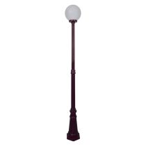 Siena 25cm Sphere Tall Post Light Burgundy - 15604	