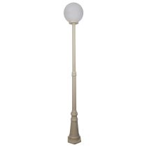 Siena 30cm Sphere Tall Post Light Beige - 15608	