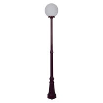 Siena 30cm Sphere Tall Post Light Burgundy - 15610	