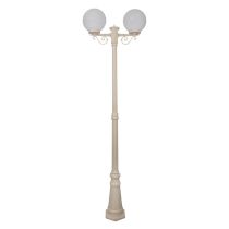 Siena Twin 25cm Spheres Tall Post Light Beige - 15614