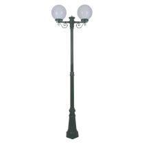 Siena Twin 25cm Spheres Tall Post Light Green - 15617	