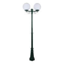 Siena Twin 30cm Spheres Tall Post Light Green - 15623	