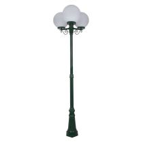 Siena Triple 30cm Spheres Tall Post Light Green - 15635	