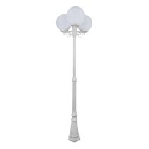 Siena Triple 30cm Spheres Tall Post Light White - 15637	