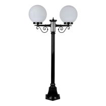 Siena Twin 25cm Spheres Short Post Light Black - 15639