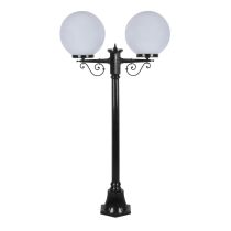 Siena Twin 30cm Spheres Short Post Light Black - 15645	