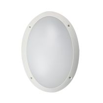 240V LED Exterior Bulkhead Lights White CW Oval 4000K BULK4