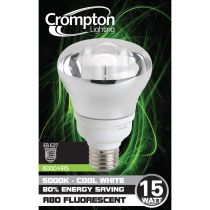 Crompton 15W ES Reflector Globe 5000k cool white 25550