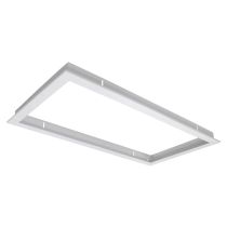 Panel Frame Rectangular Recessed Satin White - 19325	