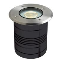 Modula 9 Watt 24V Round LED Inground Light Aluminium / Warm White - 19420