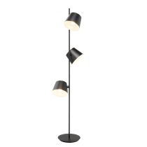 HEMINGWAY 3-LIGHT FLOOR LAMP - MATT BLACK 19604/06 BRILLIANT LIGHTING