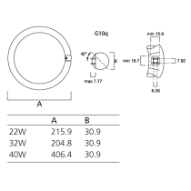 SYLVANIA FC40W 865 6500K TRI PHOSPHOR 400865