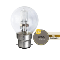 FANCY ROUND 18W BC CLEAR HALOGEN LUS30200