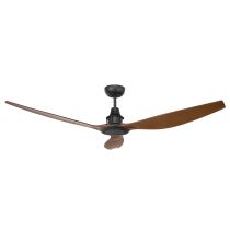 CONCORDE-II DC 58" CEILING FAN-BLACK WITH MAHOGANY BLADES 20067/62 BRILLIANT LIGHTING