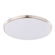 Ozzie 28W Slimline Dimmable LED Ceiling Light Satin Nickel Frame / Warm White - 202248